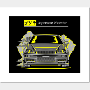 GTR 34 The Monster Posters and Art